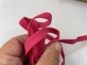 BH strop elastik - lækker kvalitet i hot pink, 10 mm